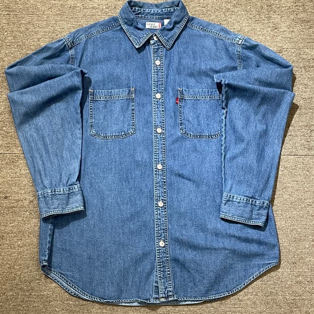 (L) Levi's 리바이스 진스 코튼 데님 셔츠