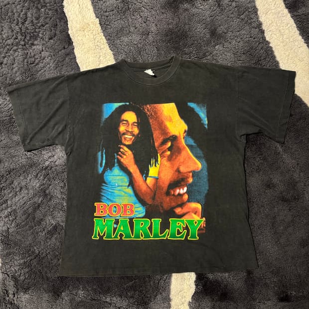 Vintage 90s Bob Marley Bootleg Rap Tee