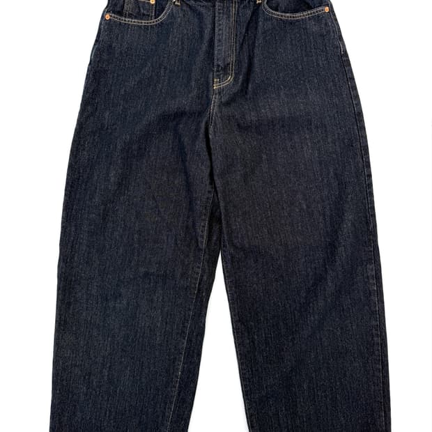 OHYEAH 생지 와이드 크롭 데님 팬츠 