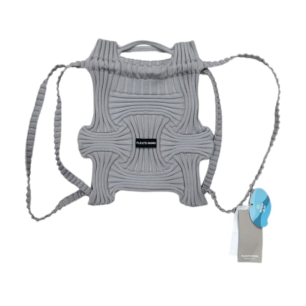 플리츠마마 보우백팩 가방 그레이