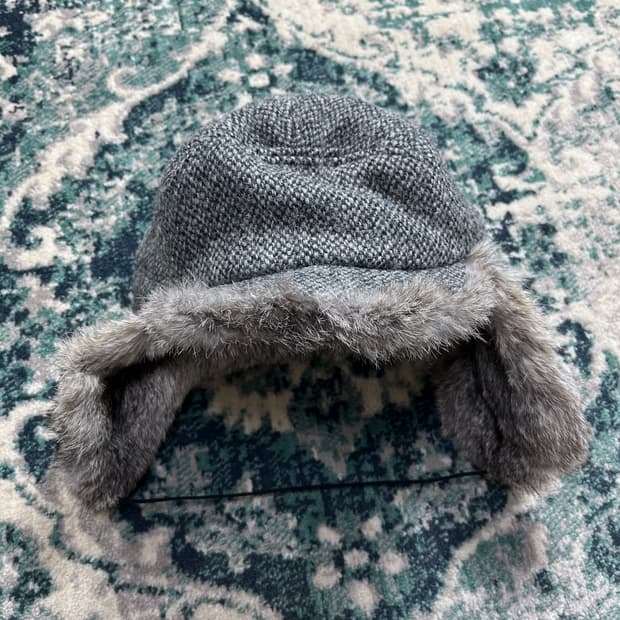 Harris Tweed 해리스 트위드 빈티지 라벨 방한모 트래퍼 햇