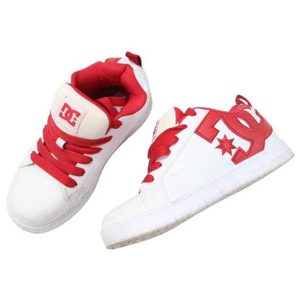 DC Shoes 디씨슈즈 코트 그래픽 라이트 화이트 레드 스니커즈 