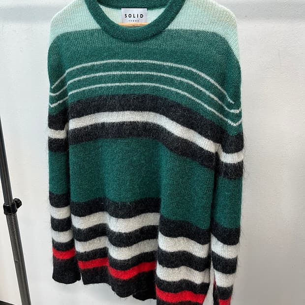 105) 솔리드옴므 모헤어 오버니트 