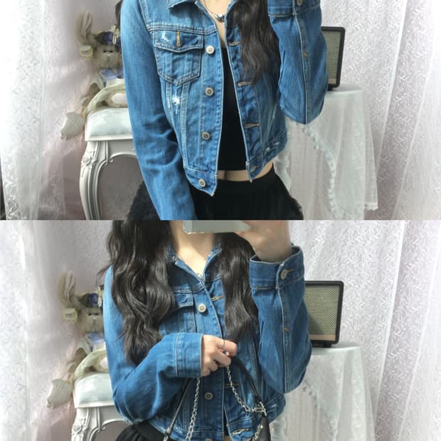 Hollister slim fit denim jacket