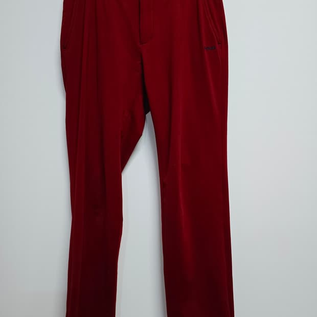 PING 남성 골프 기모 바지 레드