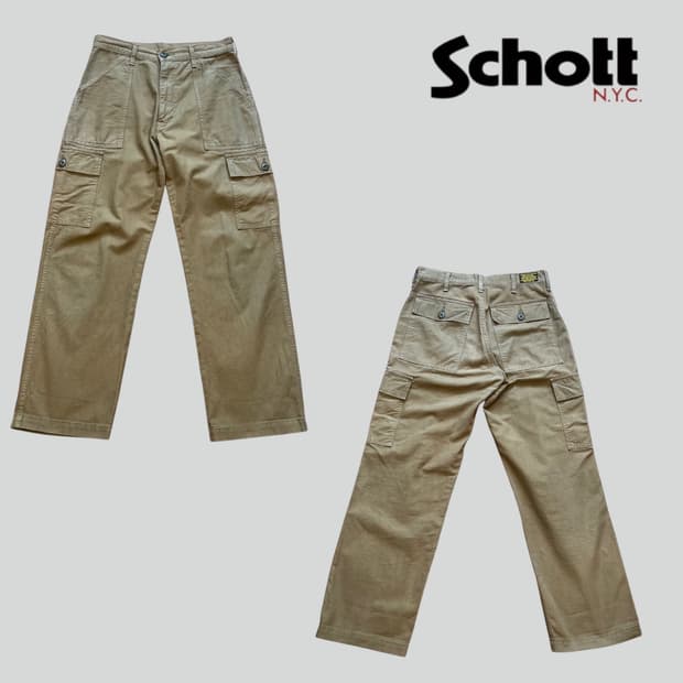 [S]SCHOTT 쇼트 퍼티그 카고 팬츠
