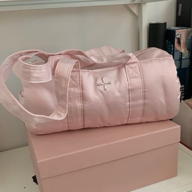 새상품 카하라 발레리나 백 발레 가방 블러쉬 핑크 + 새틴 로즈 set
