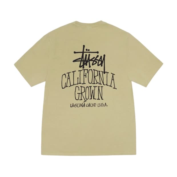 [XXL] 스투시 캘리 그로운 피그먼트 다이드 티셔츠 엘름