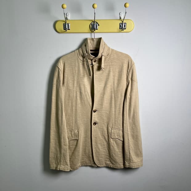 야마모토 칸사이 SISSY 린넨 혼방 스탠드카라 자켓 M