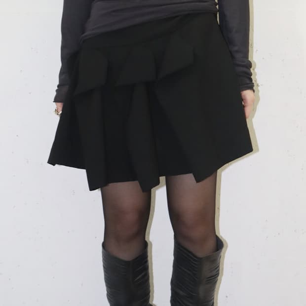 비비안 웨스트우드 레드 라벨 05SS 스트럭트 보우 미니 스커트