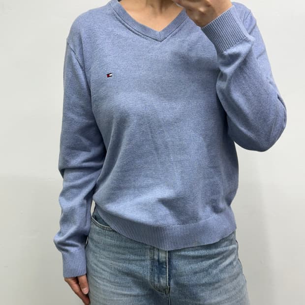 [L] 타미힐피거 브이넥 니트