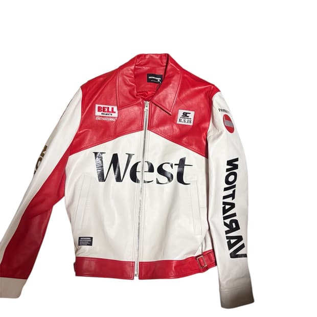 SHETHIS COMMA FORMULA 1 레더 자켓