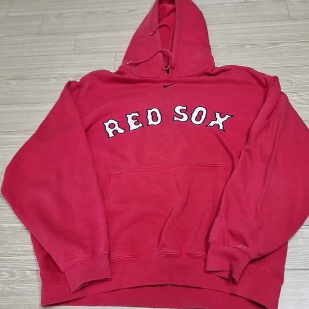 90s 나이키 레드삭스 후드티 레드[라지]