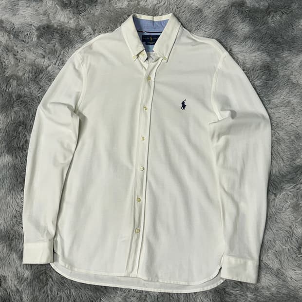 폴로랄프로렌 면 흰색 셔츠 m