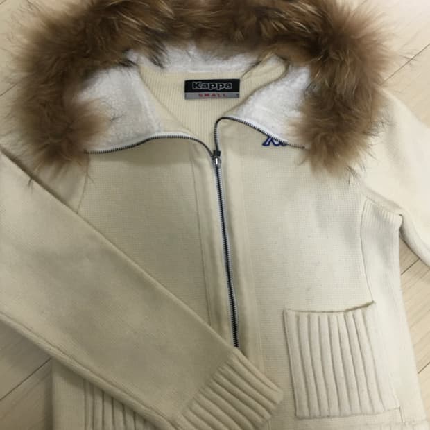 카파 퍼 니트 후드집업