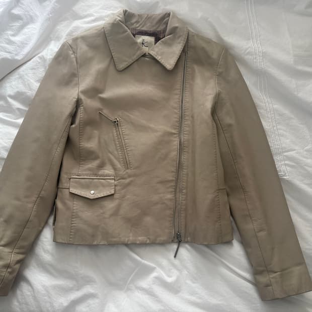 리얼 레더 자켓
