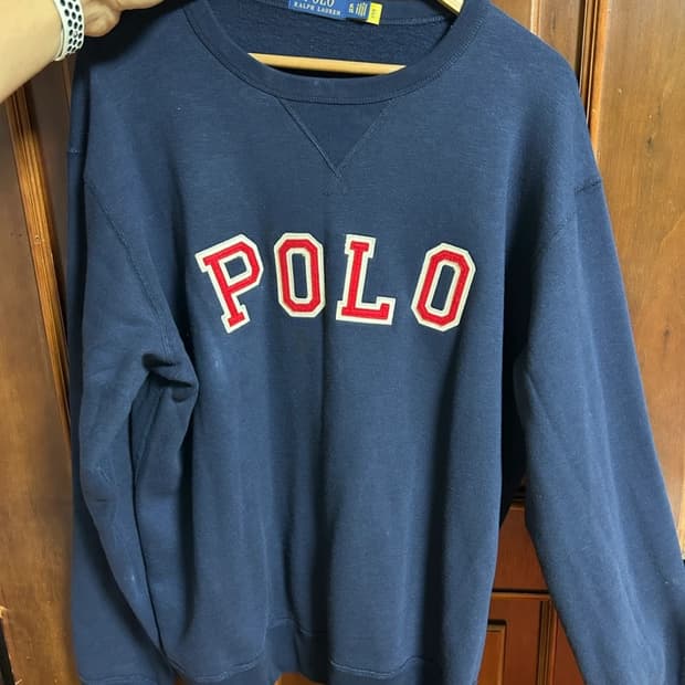 XL 폴로 랄프로렌 로고 맨투맨 네이비