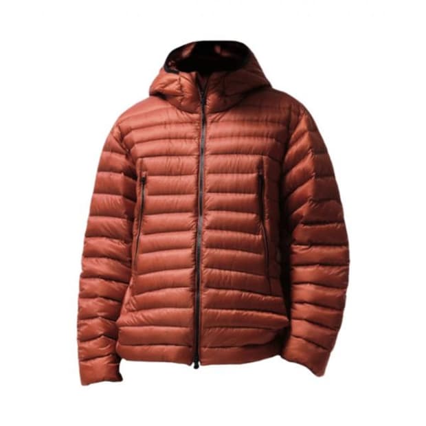 무신사 스탠다드 시티 레저 시어 립스탑 후디드 라이트 다운 재킷 오렌지