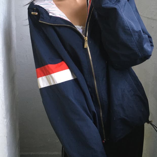 Thom Browne 톰브라운 암 스트라이프 후드 자켓