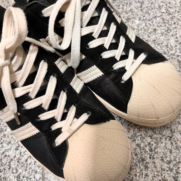 [세일]아디다스 슈퍼스타 82 블랙 화이트 270cm