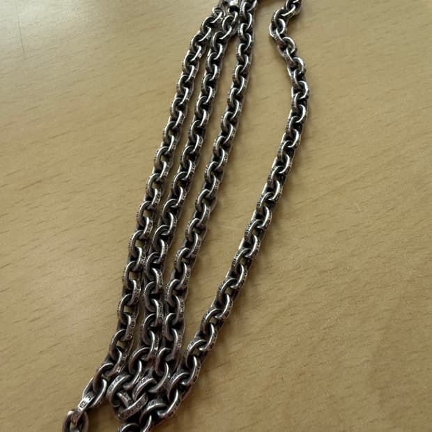 크롬하츠 페이퍼 체인 목걸이 20인치