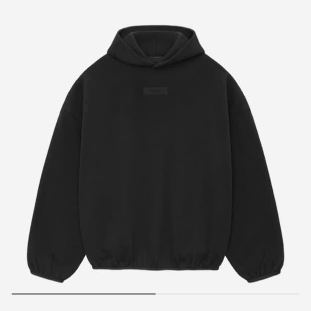 에센셜 후드 블랙 24SS