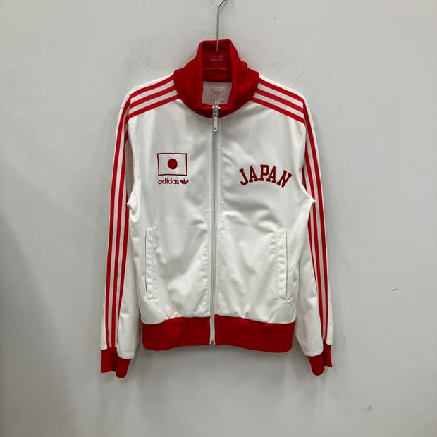 아디다스 00s 재팬 화이트/레드 트랙탑 져지