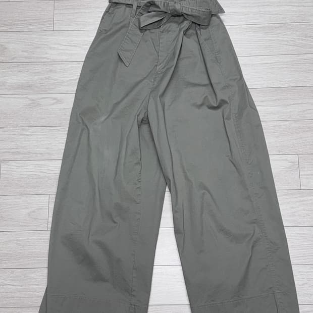 H&M 와이드 면 팬츠