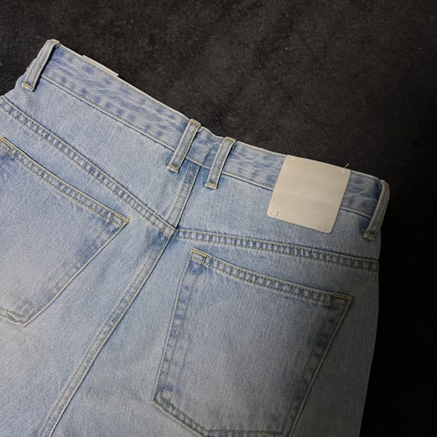 인더로우 5pk 블리치 데님