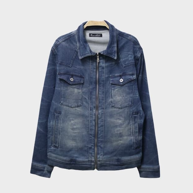 japanese vintage 데님 워싱 포켓 청자켓