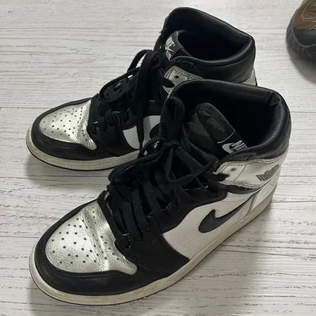 (W) 조던 1 레트로 하이 OG 실버토