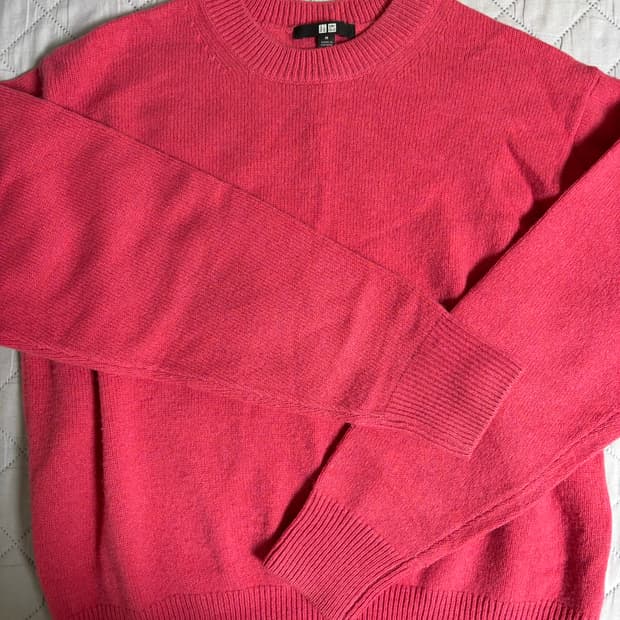 유니클로 램스울 크루넥 스웨터