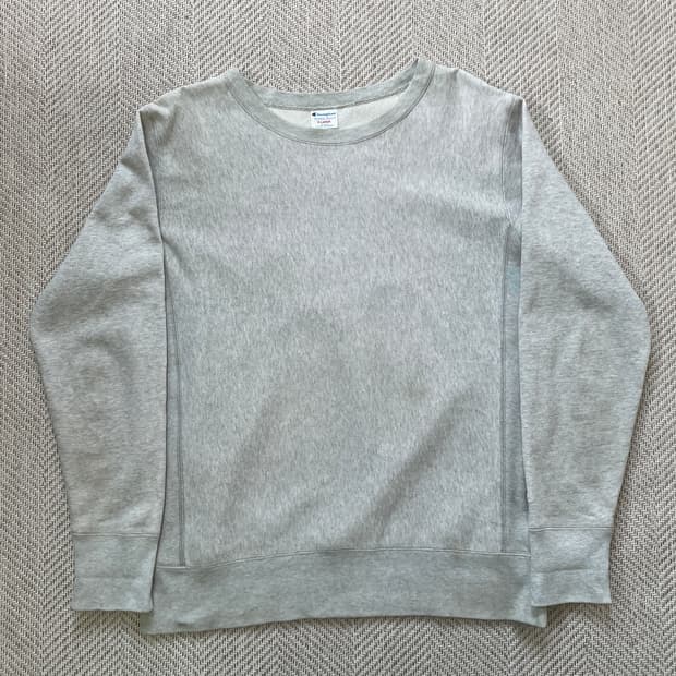 챔피온 리버스위브 그레이 스웻셔츠 