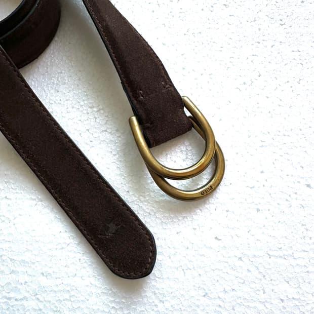 랄프로렐 스웨이드 벨트