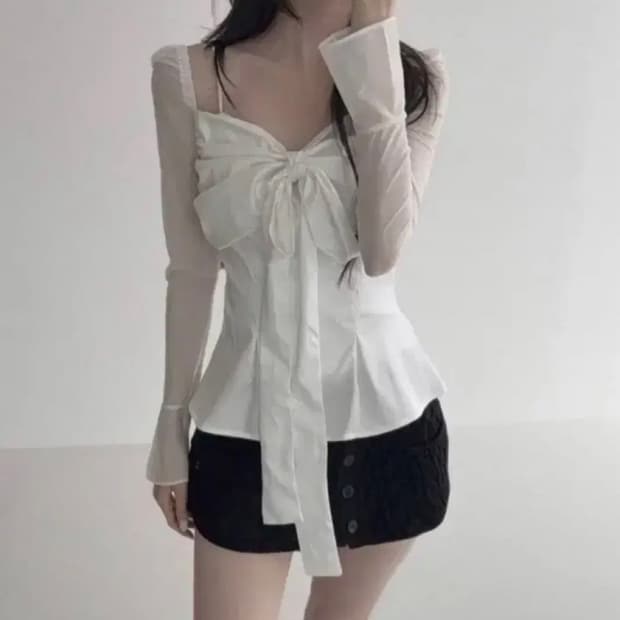 구해요)) 힐다 고희 블라우스 화이트