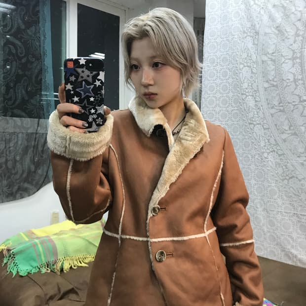 Jones New York 존스뉴욕 여성 무스탕 자켓