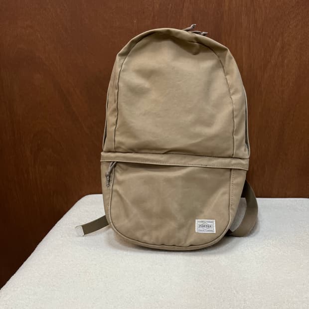 PORTER 포터 코튼 백팩 베이지