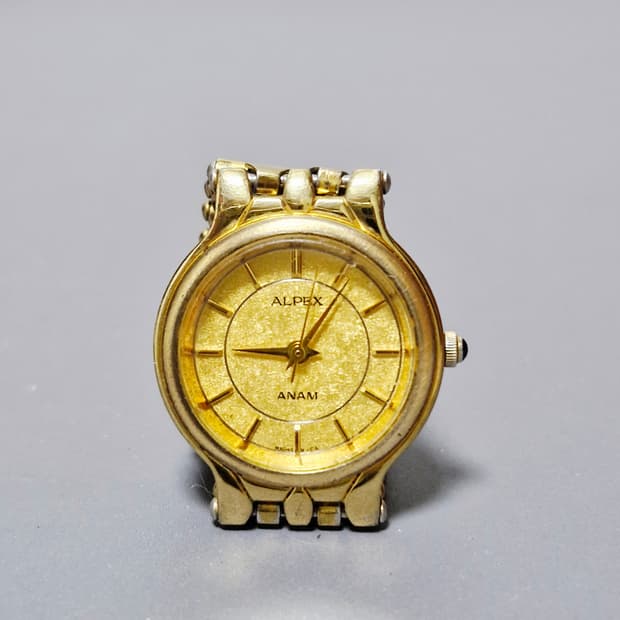 아남 알펙스 여성 금장시계