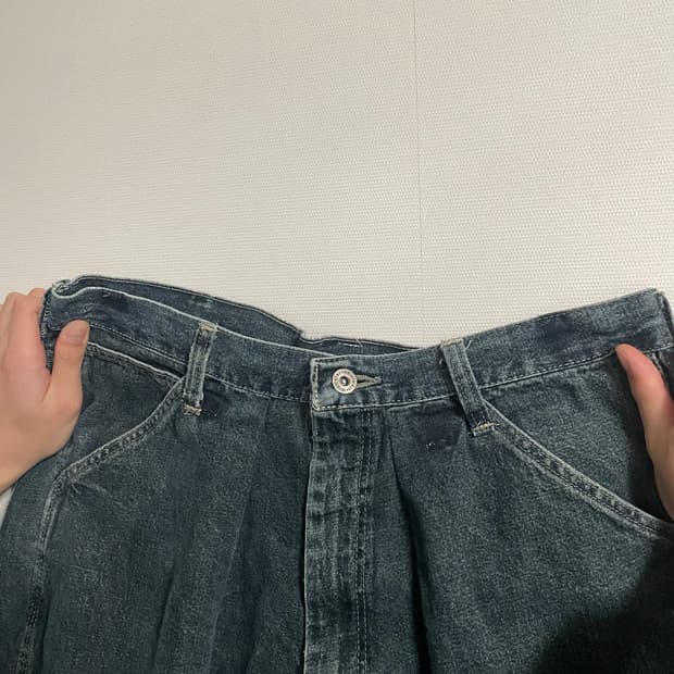 빈티지 워싱 데님 팬츠