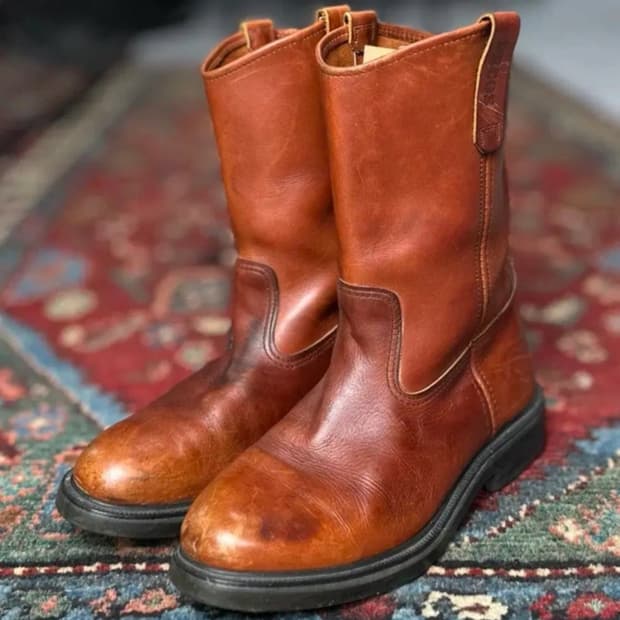 80's OG USA Made 레드윙 페코스 웨스턴 부츠 카우보이 부츠