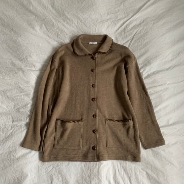 코코아 니트 자켓