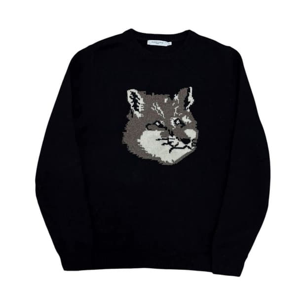 Maison kitsune 메종키츠네 폭스헤드 니트