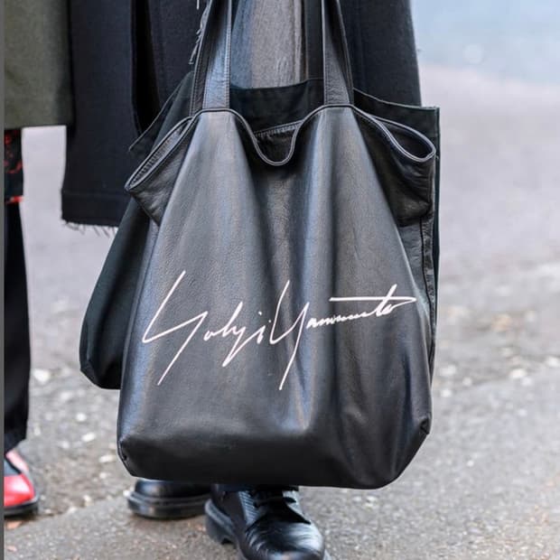 요지야마모토 레더 토트백