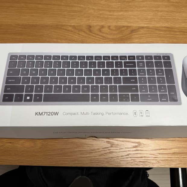 Dell 델 무선키보드 무선마우스 콤보 세트 KM7120W