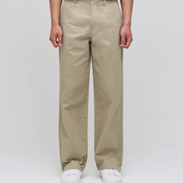 무신사 스탠다드 와이드 치노 팬츠 베이지