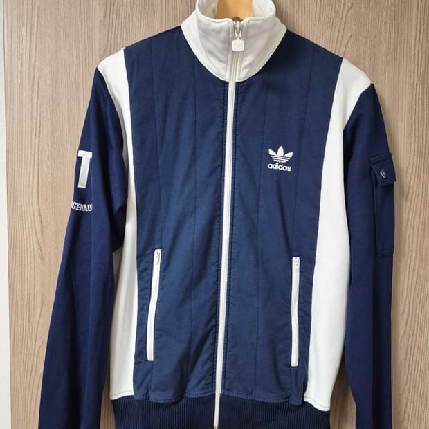아디다스 해외판 희귀STV 네이비 화이트 배색 트랙탑져지95