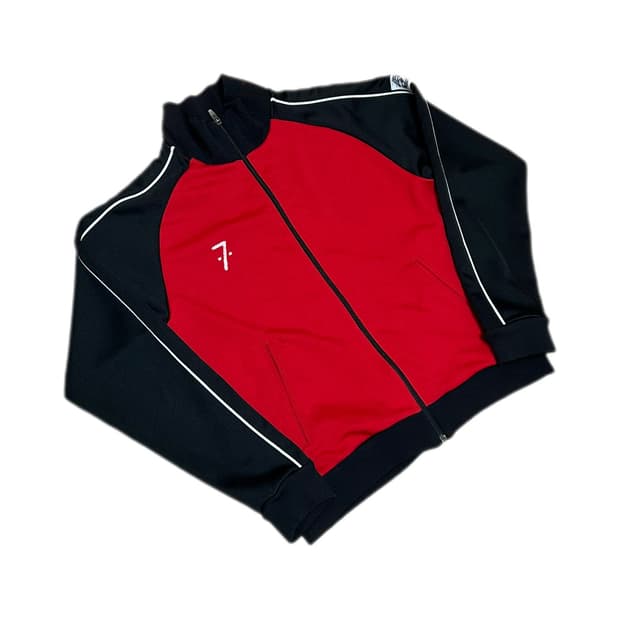 00s 나이키 맨체스터 유나이티드 레드 블랙 트랙탑 져지