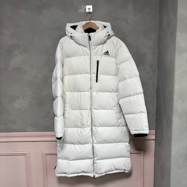 아디다스 덕다운 롱패딩 화이트