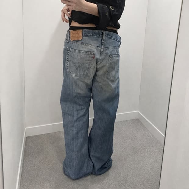 Levis 로우라이즈 데님
