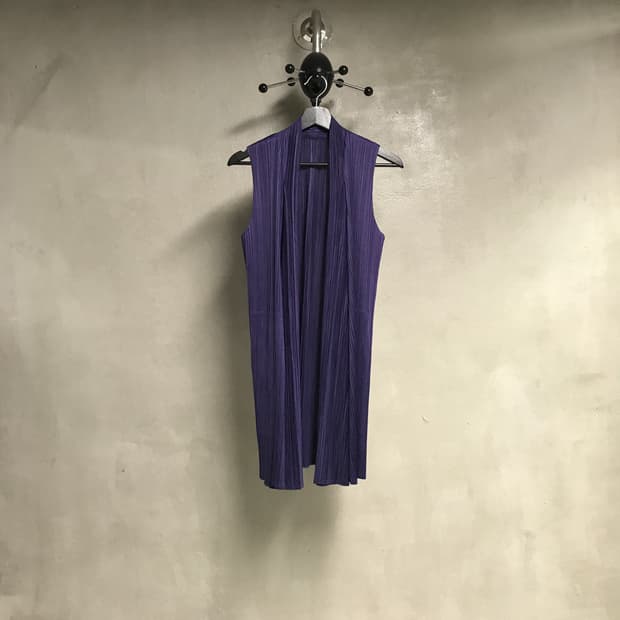 이세이 미야케 플리츠 플리즈 가디건 퍼플 4(W)